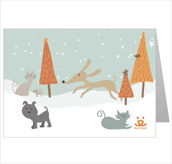 Holiday collection includes greeting cards