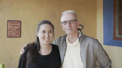 Grandpa and Amanda 