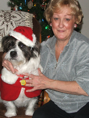 Joyce with Santa Queenie